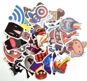 НАКЛЕЙКИ НАКЛЕЙКИ DC MARVEL BATMAN IRON MAN 20 ШТ.