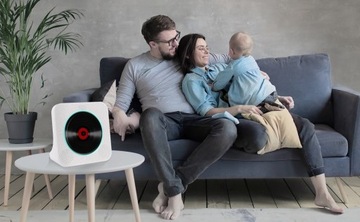 Портативный CD-радиоплеер с Bluetooth и пылезащитным чехлом, белый