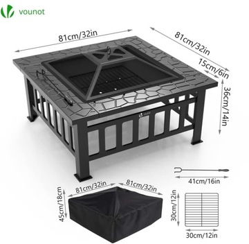 САДОВАЯ ПЕЧЬ С ИСКРОЗАЩИТОЙ. ГРИЛЬ + КРЫШКА