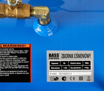 НАДУВАТЕЛЬ ДЛЯ НАКАЧИВАНИЯ ШИН КОЛЕС BASS TANK 25 Л