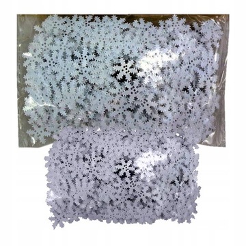 Снежинки конфетти декоративные школьные блестки