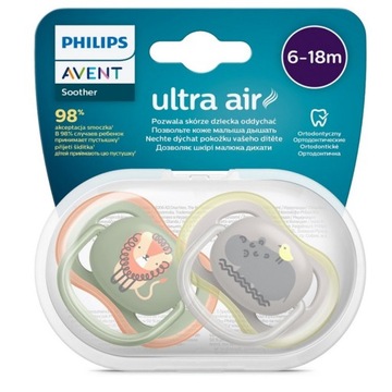 Smoczek Philips Avent ortodontyczny silikon 6 m +