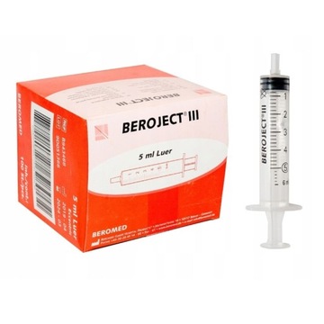 Strzykawki Beroject III Luer bez igły 2ml 100 szt