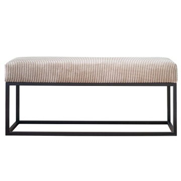 Ławka pufa tapicerowana loft metal POSO 80x30x44