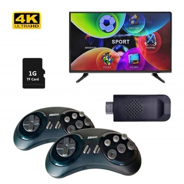 РЕТРО ТВ-ИГРЫ МИНИ-БЕСПРОВОДНАЯ КОНСОЛЬ HDMI 2 PADS 900+ ИГР