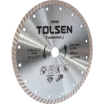 TARCZA DIAMENTOWA TURBO 230 MM (INDUSTRIAL)