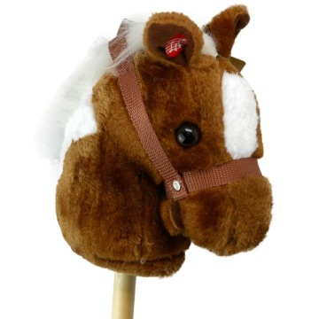 Кінь На Паличці HOBBY HORSE конячка на палиці Плюшевий голова коня Звук м'яка іграшка