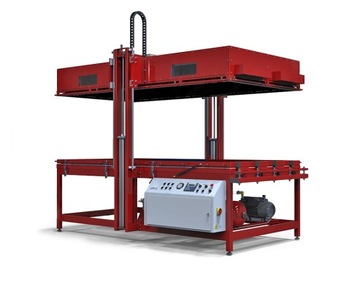 Prasa próżniowa termomembranowa 3000x1400mm 40m3/h pompa próżniowa 400V