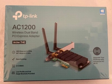 puste pudełko po tp-link ARCHER T4E
