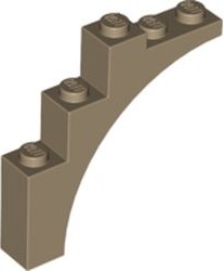 LEGO 2339 łuk arch 1x5x4 c.piaskowy 1szt.