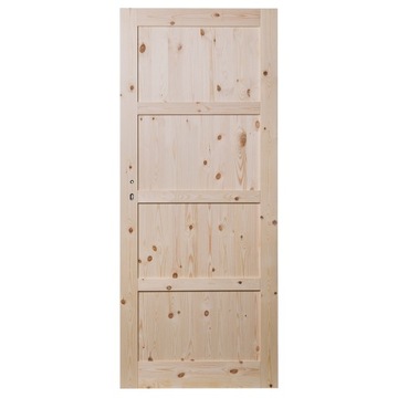 DRZWI SOSNOWE KORNIK QUATRO SĘCZNE PEŁNE 60