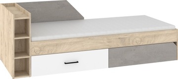 meble EPA 07 łóżko młodzieżowe bez mat.beton szary