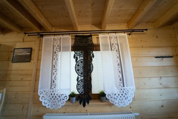 ЛОВЕЦ СНОВ Готовые шторы жаккардовое полотно черный классик 43х140 АЛИЯ