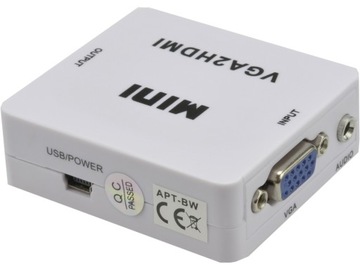 Переходник VGA DSUB на HDMI Full HD + аудиоконвертер