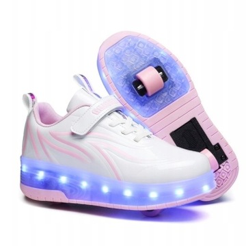 BUTOROLKI BUTY Z ROLKAMI ROLKI WROTKI LED
