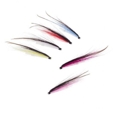 7x 6 sztuk Fly Fishing Tube Streamer Steelhead