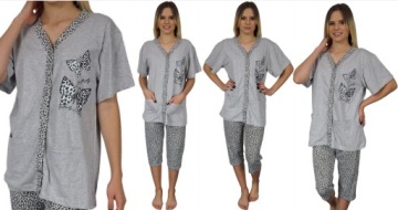 Женская пижама XL (42) Гибкая цветочная плюс размер XL