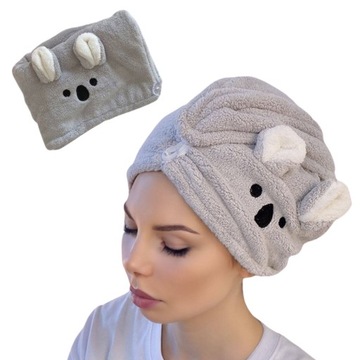 Ręcznik na głowę turban z mikrofibry do włosów