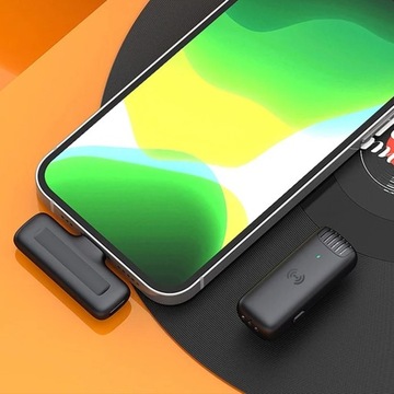 Беспроводной петличный микрофон для iPhone Android USB-C Lightning Case