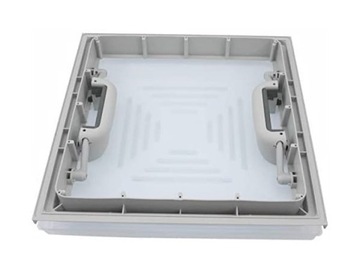 Мансардное окно MPK 40x40 серое RAL 7035 с москитной сеткой для прицепа или кемпера