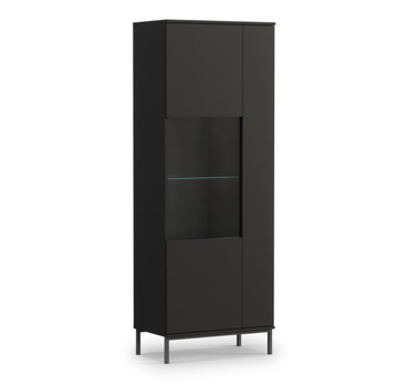 Witryna 70 cm PADRE 70x190x41 - CZARNA