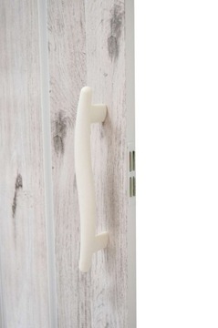 Drzwi harmonijkowe przesuwne zamek klamka 001P-62-90 dąb alaska mat 90 cm