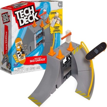 TECH DECK RAMP SK8 GARAGE + СКЕЙБОРД С ГЛЫМ ФИГЕРБОРДОМ