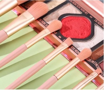 ZESTAW PĘDZLI DO MAKIJAŻU 8SZT PROFESJONALNYCH DO OCZU TWARZY PĘDZELKI