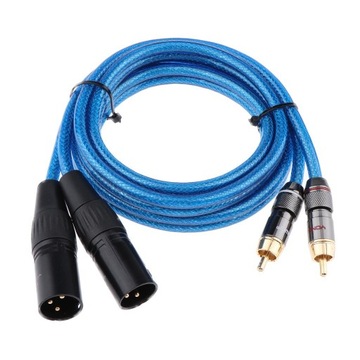 Кабель-переходник для аудио, двойной разъем XLR, штекер, 150 см