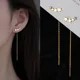 Moda przekaźnikowe kolczyki dla damski łańcuszek linia uszna Tassel fall ko