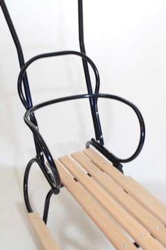 САНКИ СО СПИНКОЙ, МЕТАЛЛ И ДЕРЕВЯННЫЕ