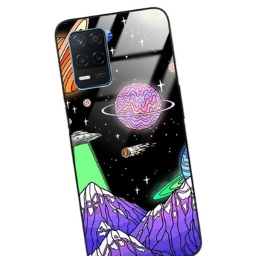 Etui GLASS do REALME 8 5G Case Kosmos Space Wzory
