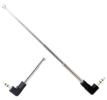 ANTENA RADIOWA MINI JACK 3,5MM DO SMARTFONA TELEFON SKŁADANA RADIO FM OG40A