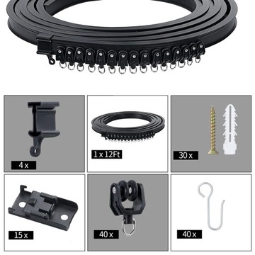 Изогнутый карниз, Аксессуары для штор
