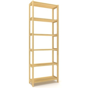 Regał ażurowy drewniany 60x198x30 wysoki solidny