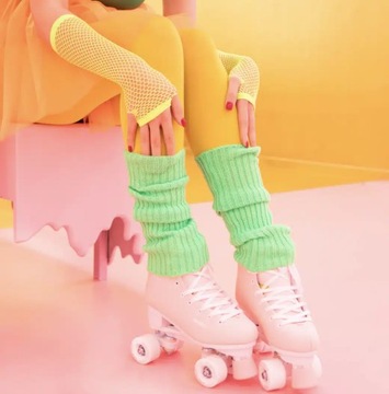 Ноги согрешители зеленый диско диско 80 35 см 2 ПК