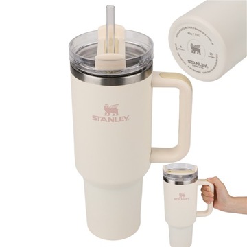 Kubek termiczny na wodę Quencher H2.0 Flowstate 40oz Tumbler Ivory premium