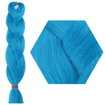 Włosy SYNTETYCZNE do warkoczyków KOLOROWE warkoczyki DOCZEPIANE WŁOSY pasma