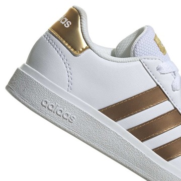 DAMSKIE BUTY BIAŁE ZŁOTE ADIDAS GRAND COURT GY2578