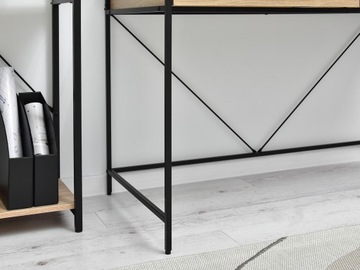 Скандинавский практический стол Unif Black Sonoma Oak в домашний офис