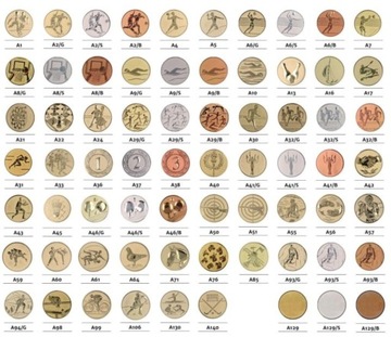 Komplet 3 nowoczesnych pucharów PŁOMIEŃ OGIEŃ 29,5cm+opis EMBLEMAT