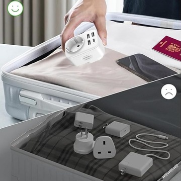 Eu-US PL PL Travel Adapter Plugcl Plugc
