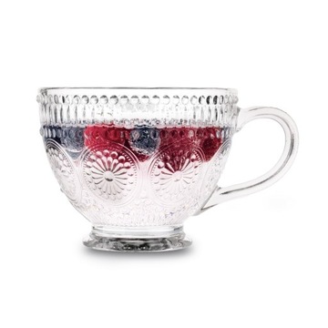 Набор ЭЛЕГАНТНЫХ ЧАШЕК для кофе и чая, БОЛЬШИЕ СТАКАНЫ с ручкой, 6 шт.