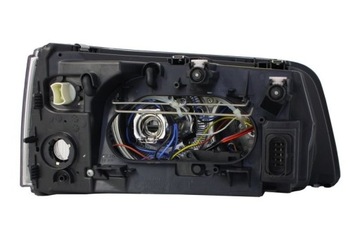 ЧЕРНЫЕ фары с АНГЕЛЬСКИМ ГЛАЗАМИ для VW T5 2003-2009 гг.