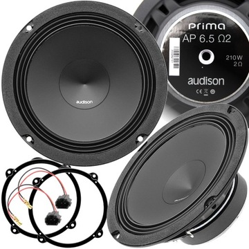 GŁOŚNIKI SAMOCHODOWE AUDISON 165 MM DO FIAT IDEA