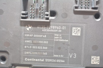 9298960 JINÉ MODUL 328 I XDRIVE 180 2013 BMW 3 (F30 F80)