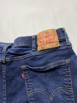 Levi's 514 STRAUSS LEVIS oryginalne granatowe Spodnie Jeansy W 38 L 33