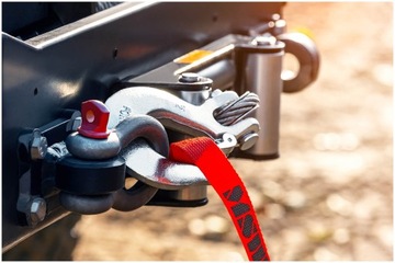 ВНЕДОРОЖНАЯ ТРОСОВАЯ ЛЕБЕДКА ДЛЯ АВТОМОБИЛЬНОГО ТРОСА 13 М ТЯГА 1590 КГ +