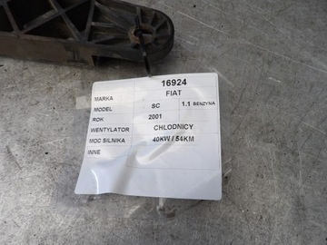 FIAT SEICENTO 1,1 VENTILÁTOR CHLADIČŮ