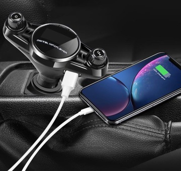 Bluetooth 5.0 USB FM-передатчик, многофункциональный